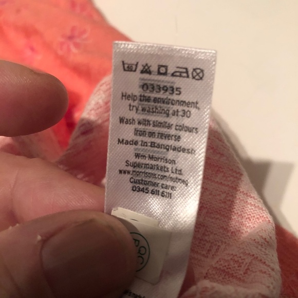 Pretty in Pink Nutmeg dress , 1 to 1 1/2 yrs - 80 to 86 cm tall. Like new - Picture 4 of 6